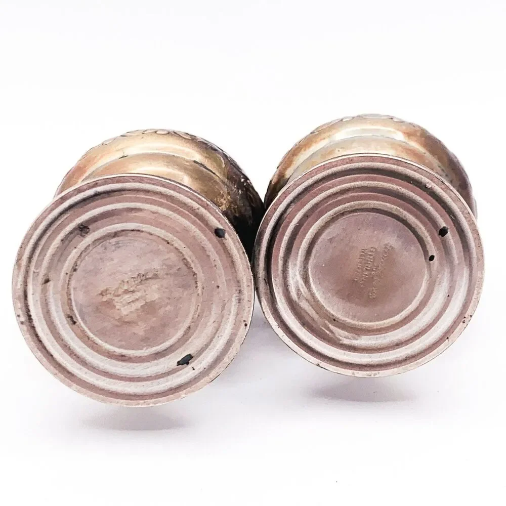 Vintage Lord Silver Sterling Silver Weighted Salt & Pepper Shaker Set 5 1/8